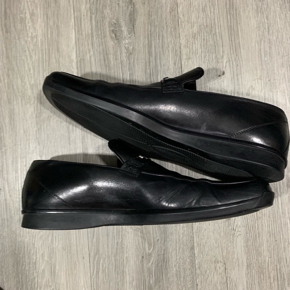 Ermeneglido‎ Zegna size 12 Black Leather Insignia Loafers main image 6